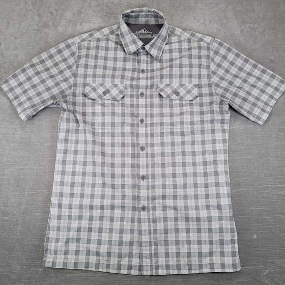 croft & barrow Other - Croft & Barrow Mens Small Quick-Dry Short Sleeve Plaid Fishing Hiking Shirt Gray